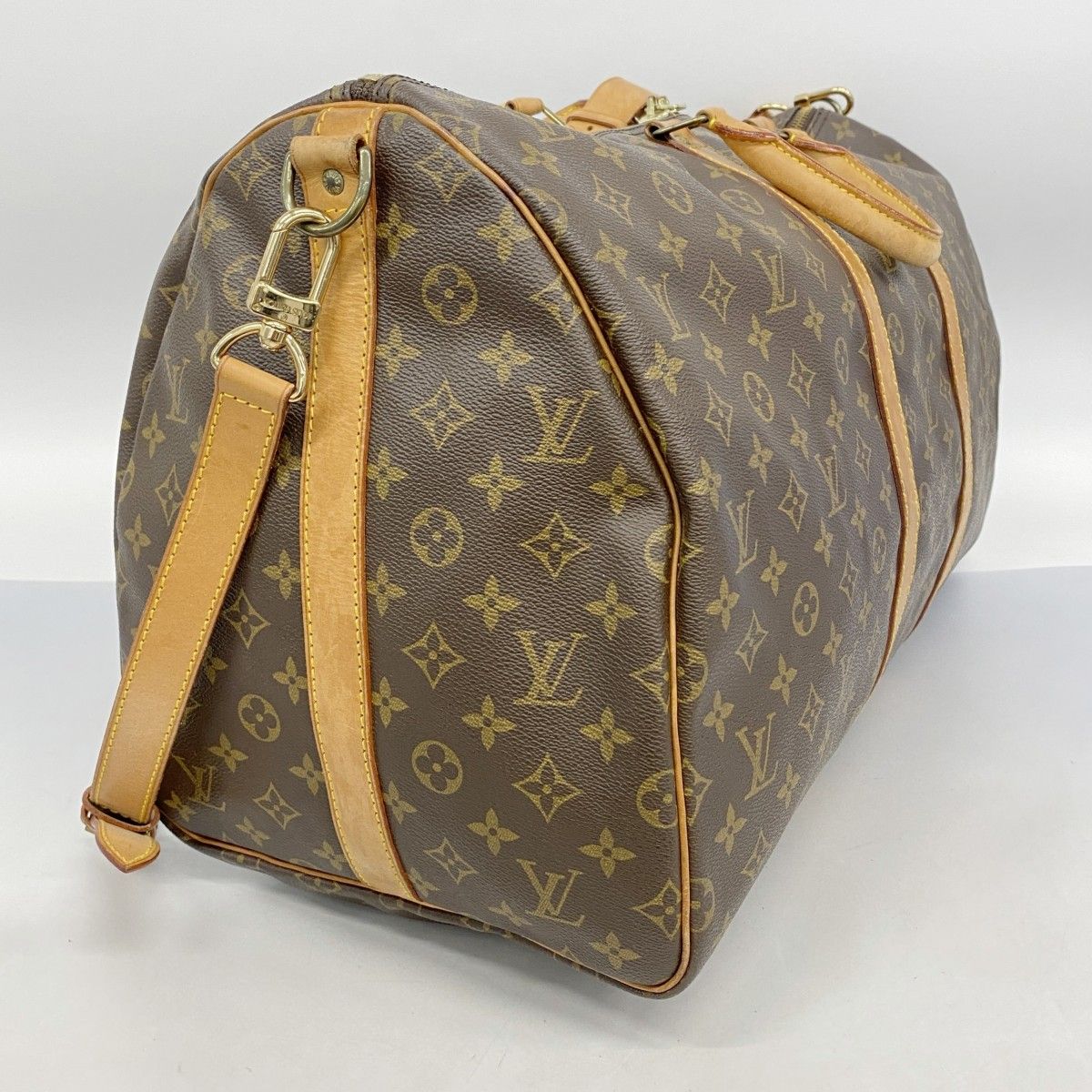5ob0666-h ルイヴィトン ボストンバッグ モノグラム キーポルバンドリエール55 M41414 ブラウン メンズ レディース ユニセックス