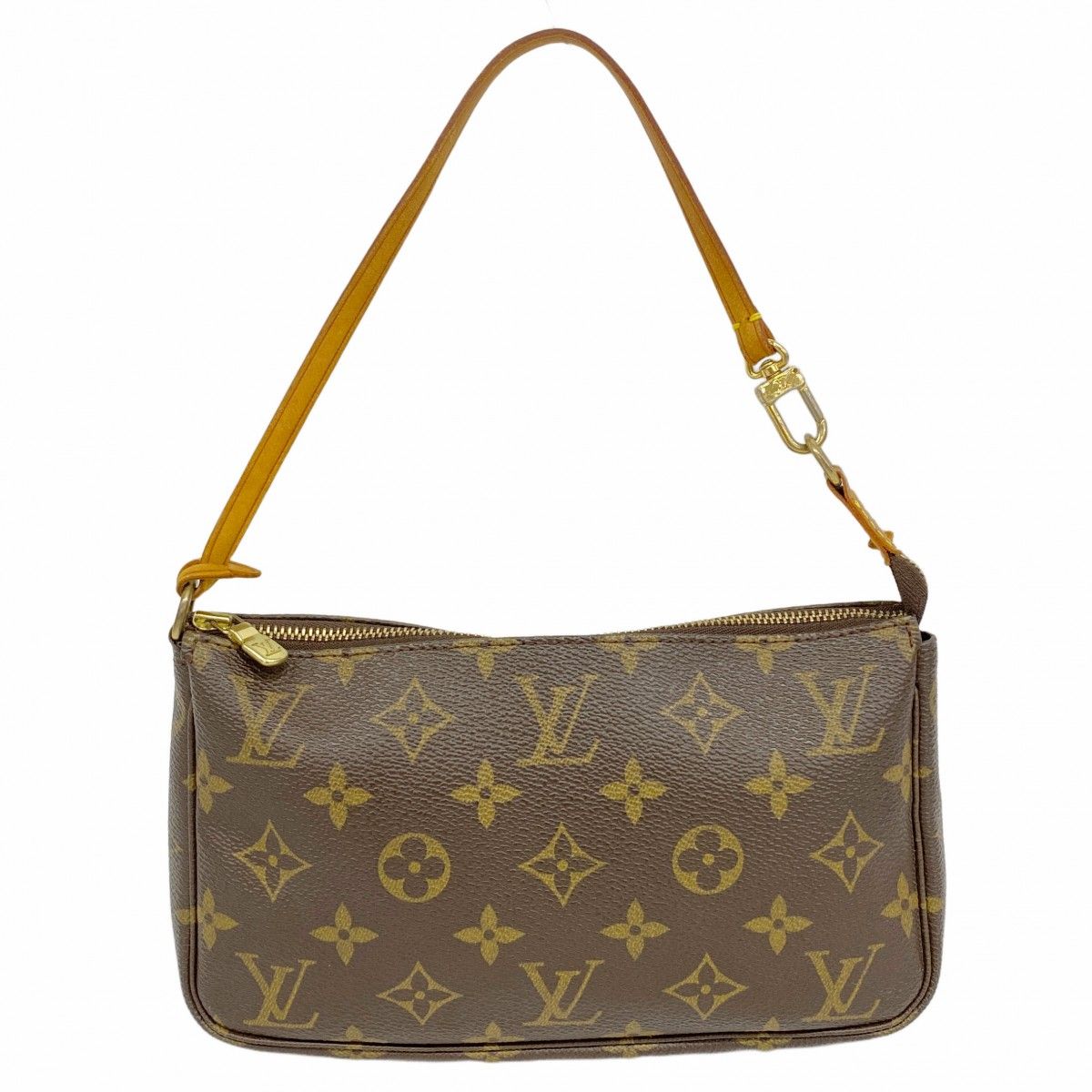 5ob0726 ルイヴィトン ポーチ モノグラム ポシェットアクセソワール M51980 ブラウン レディース