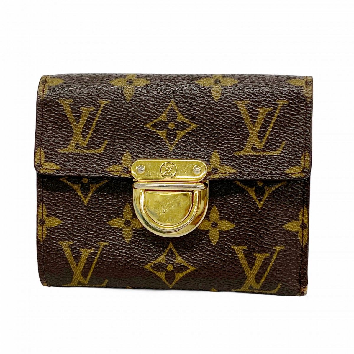 5ob0702 ルイヴィトン 三つ折り財布 モノグラム ポルトフォイユコアラ M58013 ブラウン レディース