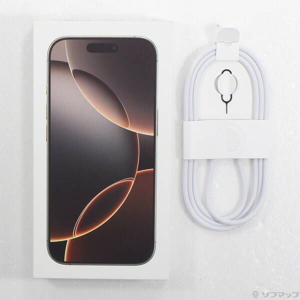 中古品〕 iPhone16 Pro 512GB デザートチタニウム MYN63J／A SIMフリー