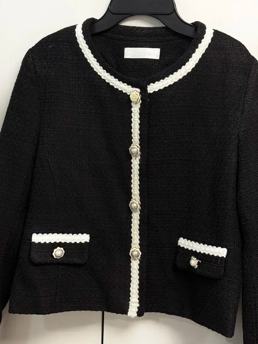 レヌ ローズリー ザメルド ツイード ジャケット ボタン ポイント