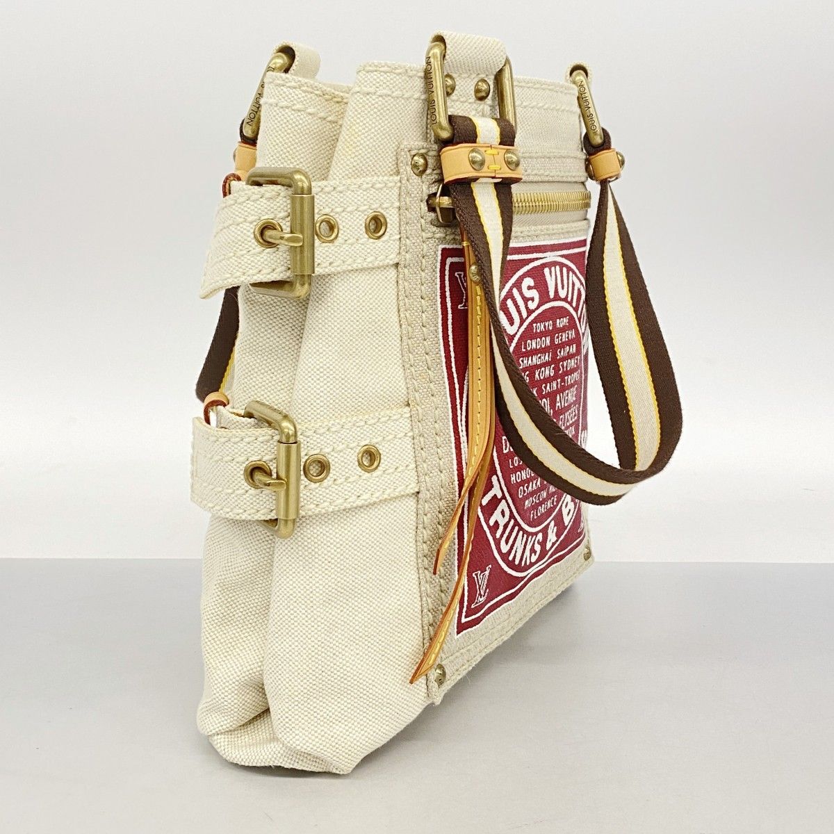 5ob0771-h ルイヴィトン ハンドバッグ クルーズ グローブショッパーPM M95115 ベージュ レッド レディース