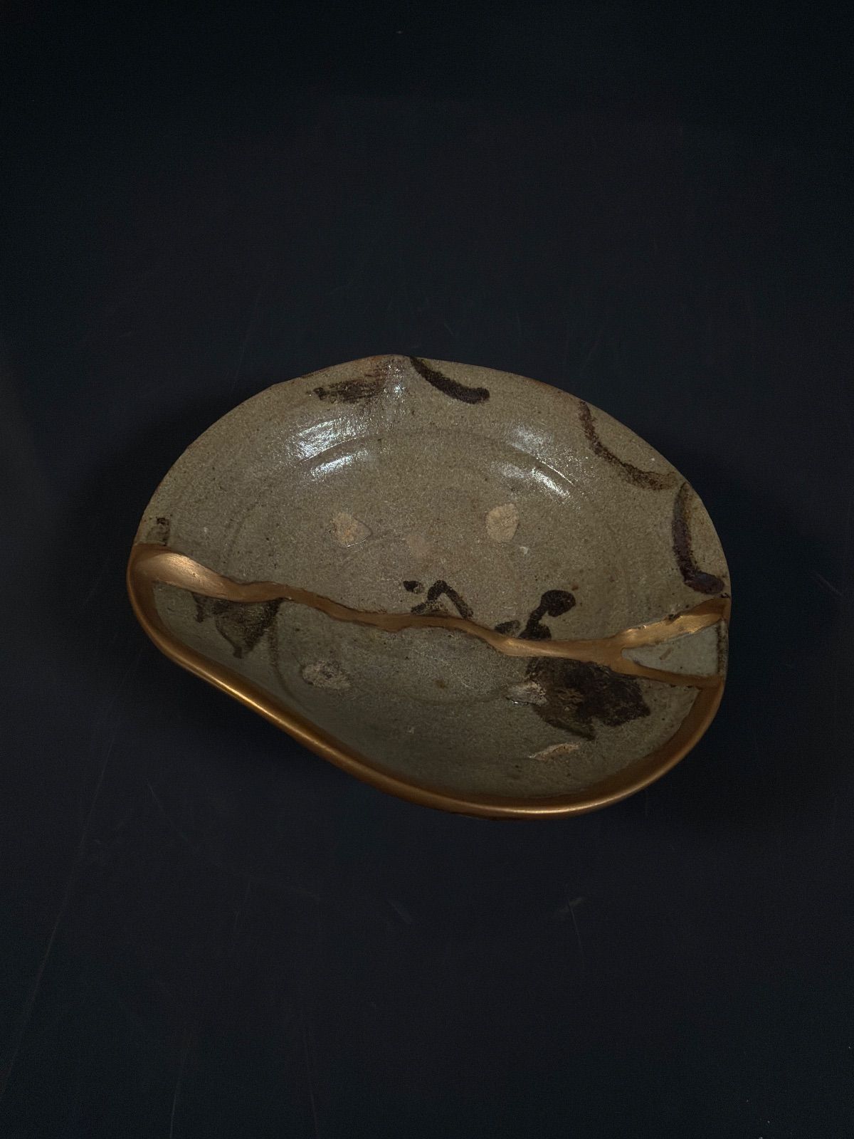 桃山〜江戸前期 古唐津 絵唐津平鉢 平向付