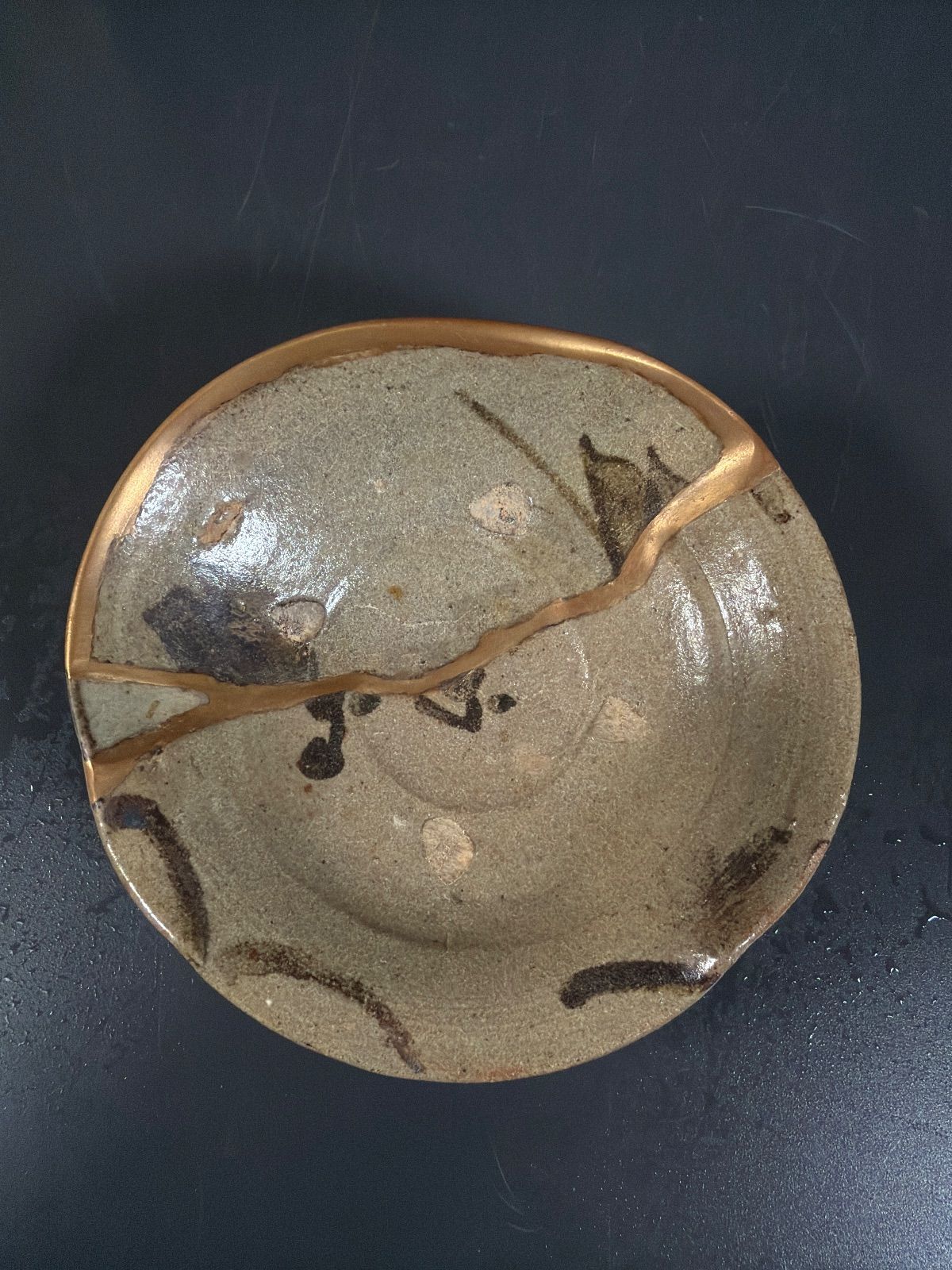 桃山〜江戸前期 古唐津 絵唐津平鉢 平向付