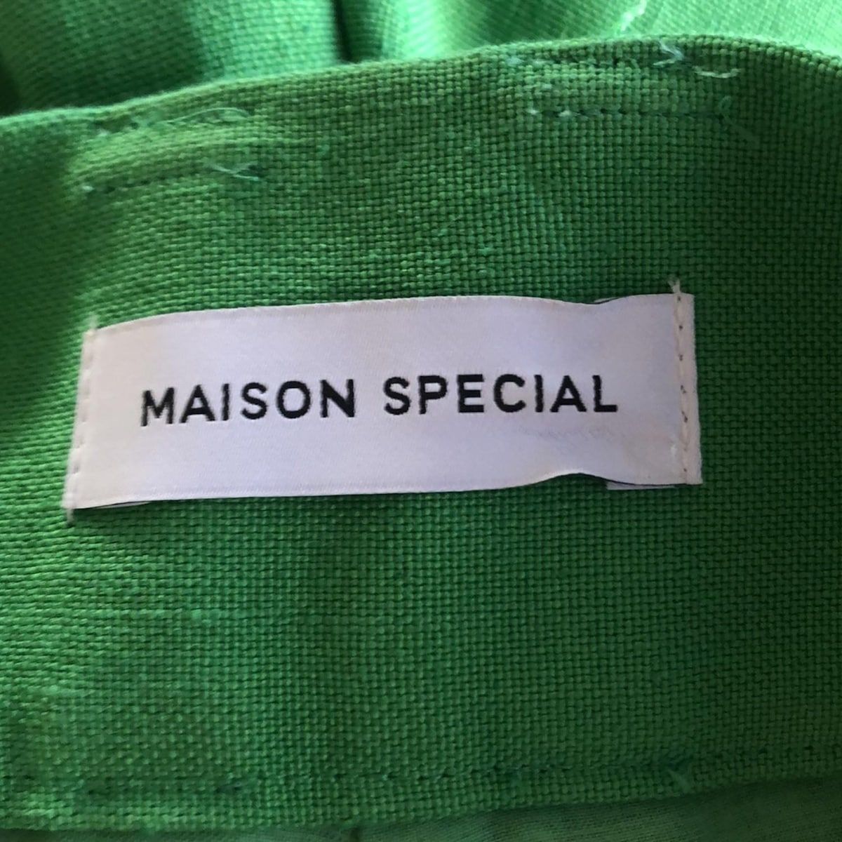  MAISON SPECIAL メゾン パンツ サイズM レディース - グリーン クロップド 半端丈 その他 パンツ