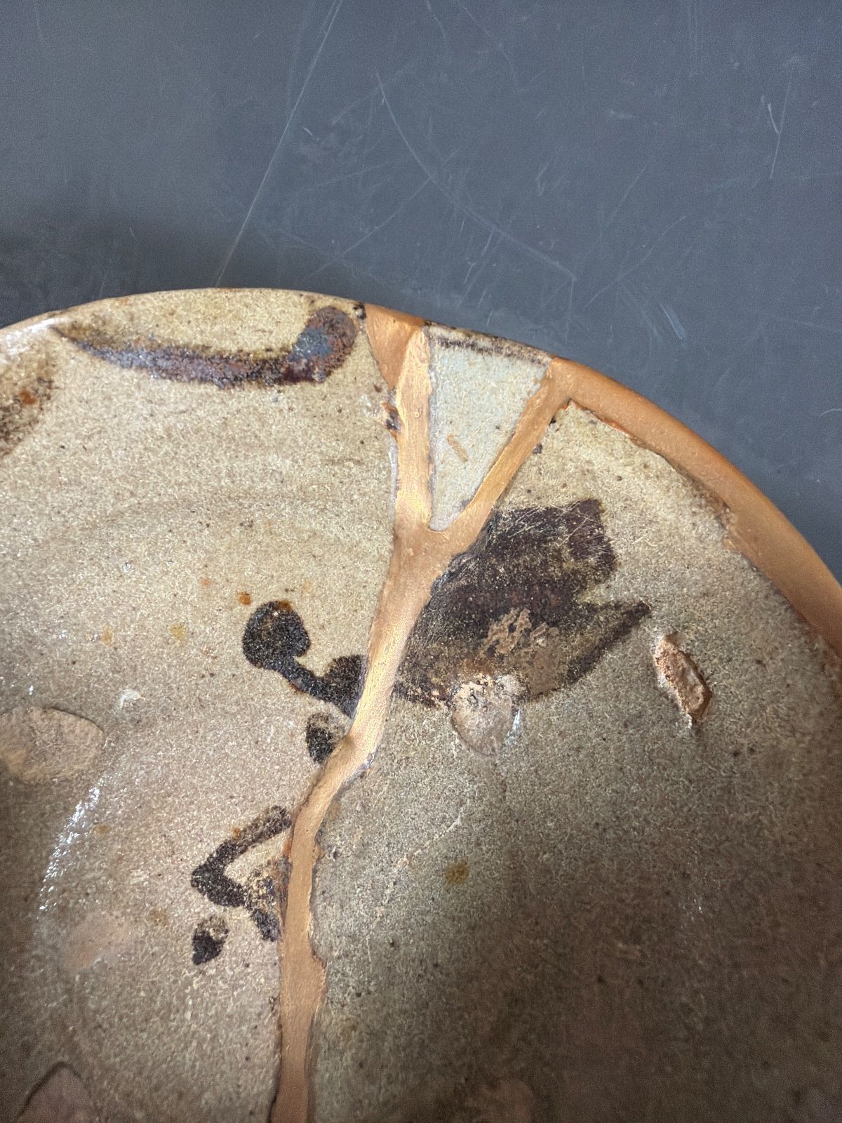 絵唐津平鉢 平向付