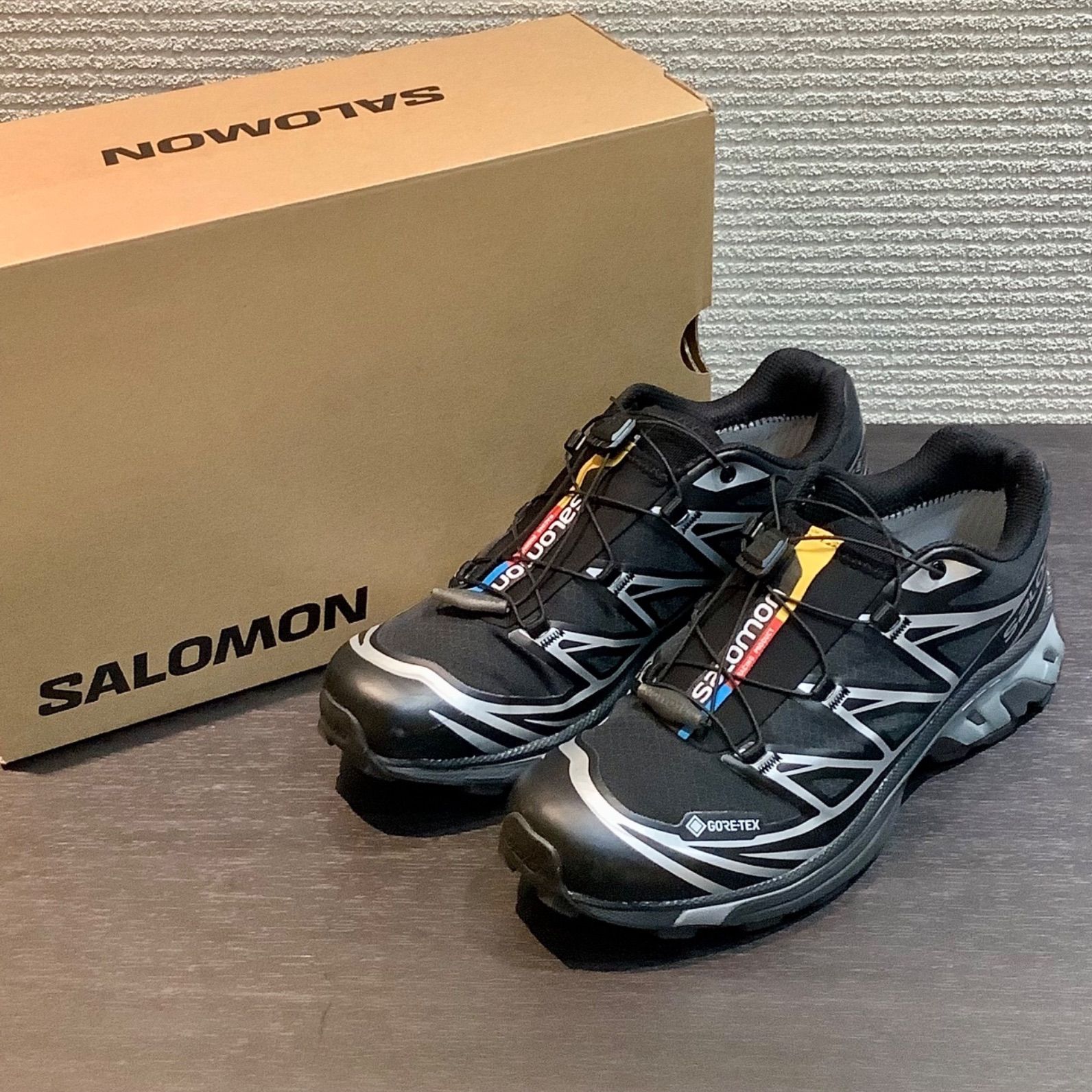 サロモン SALOMON XT-6 GTX 474506 スニーカー ゴアテックス 黒 