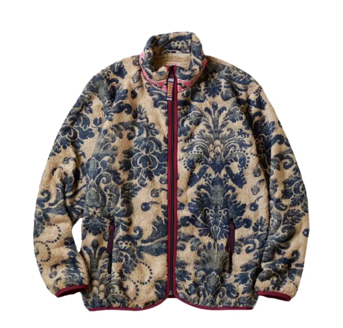 5 キャピタル ダマスク パータン マリア フリース フリース ベージュ