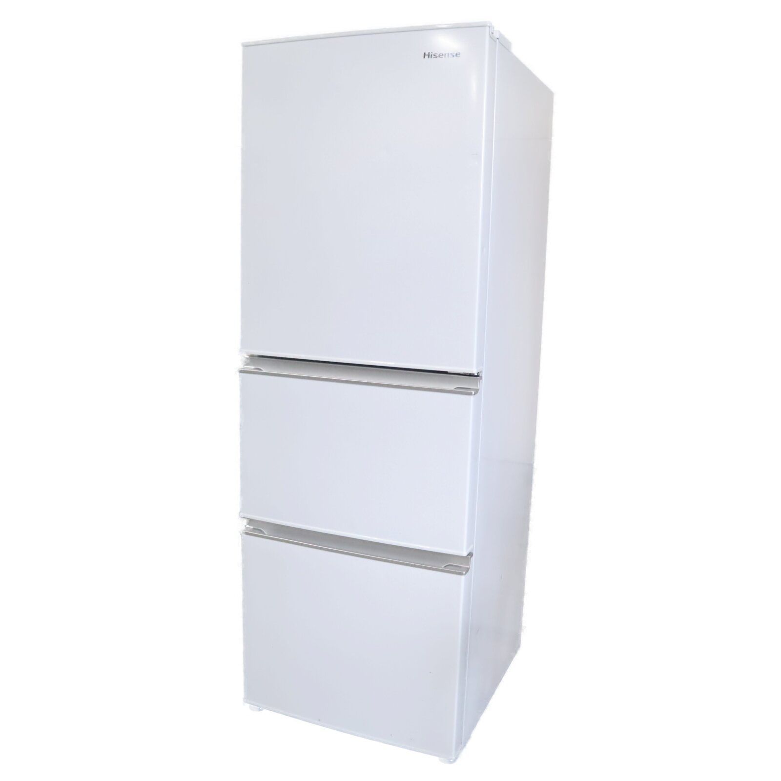 Hisense 冷蔵庫 282 L 3ドア 右開き HR D 2801 W ホワイト まんなか野菜室 ガラス棚 自動霜取り 静音設計 大容量ポケット オートクローズ 家族向け コンパクト ハイセンス B 84