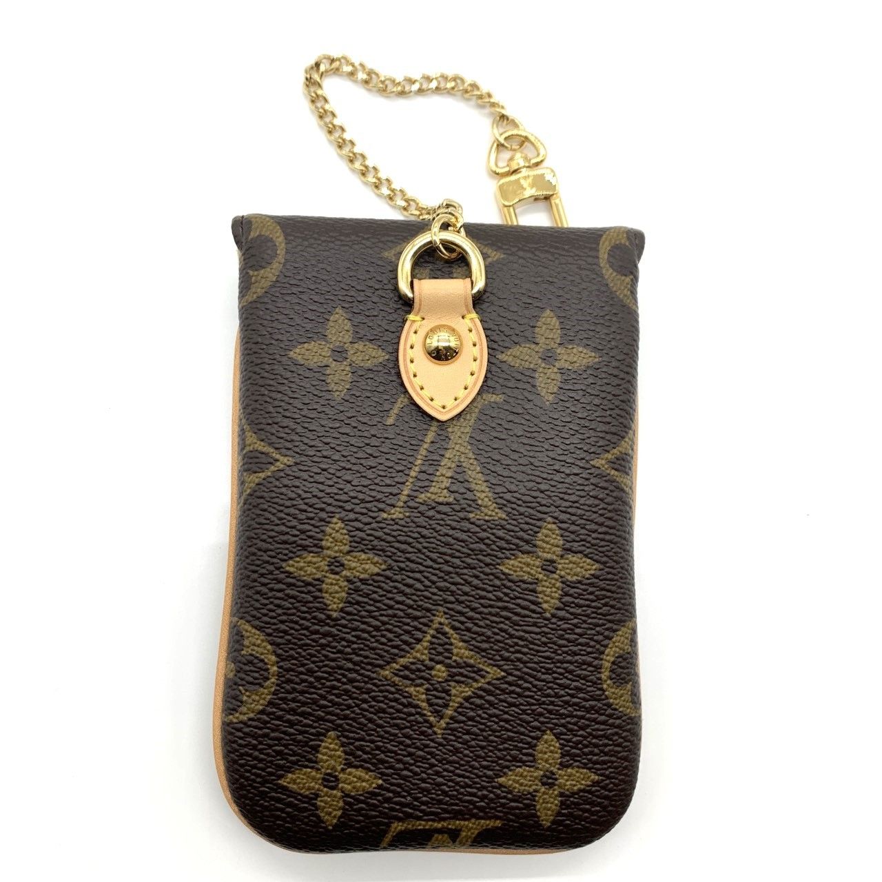 ルイヴィトン モノグラム･エテュイテレフォンヌ バッグチャーム バッグ M 66546 ブラウン LOUIS VUITTON Aランク