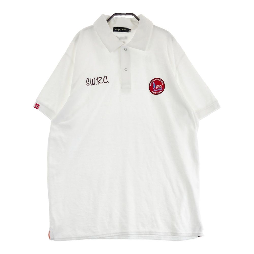 サイズ XL ROUGH-SWELL ラフアンドスウェル 半袖ポロシャツ パイル ホワイト系 240101490300 ゴルフウェア メンズ ストスト