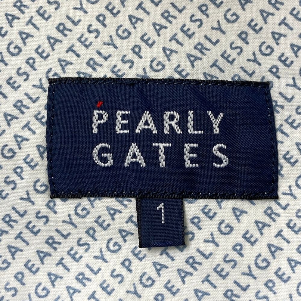  サイズ 1 PEARLY GATES パーリーゲイツ モデル ストレッチスカート ロゴ 総柄 ネイビー系 ゴルフウェア レディース ストスト スカート レディースウェア