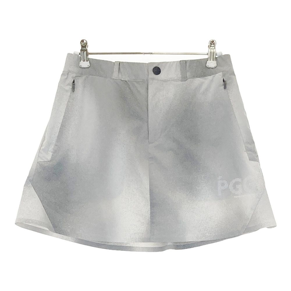 サイズ 0 PGG PEARLY GATES パーリーゲイツ モデル Nyストレッチタフタ スカート ムラ柄 グレー系 240101538482 ゴルフウェア レディース ストスト