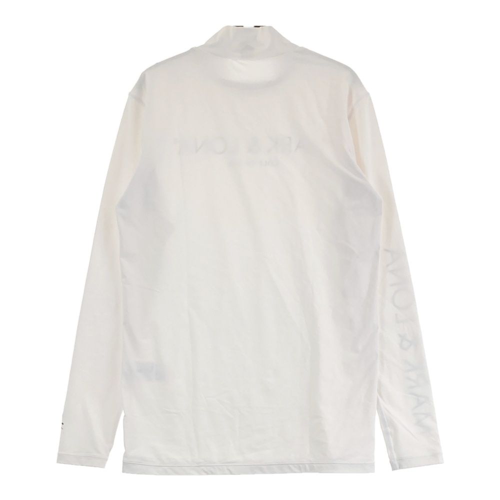 サイズ 44 MARK LONA マークアンドロナ ハイネック長袖Tシャツ ホワイト系 ゴルフウェア メンズ ストスト