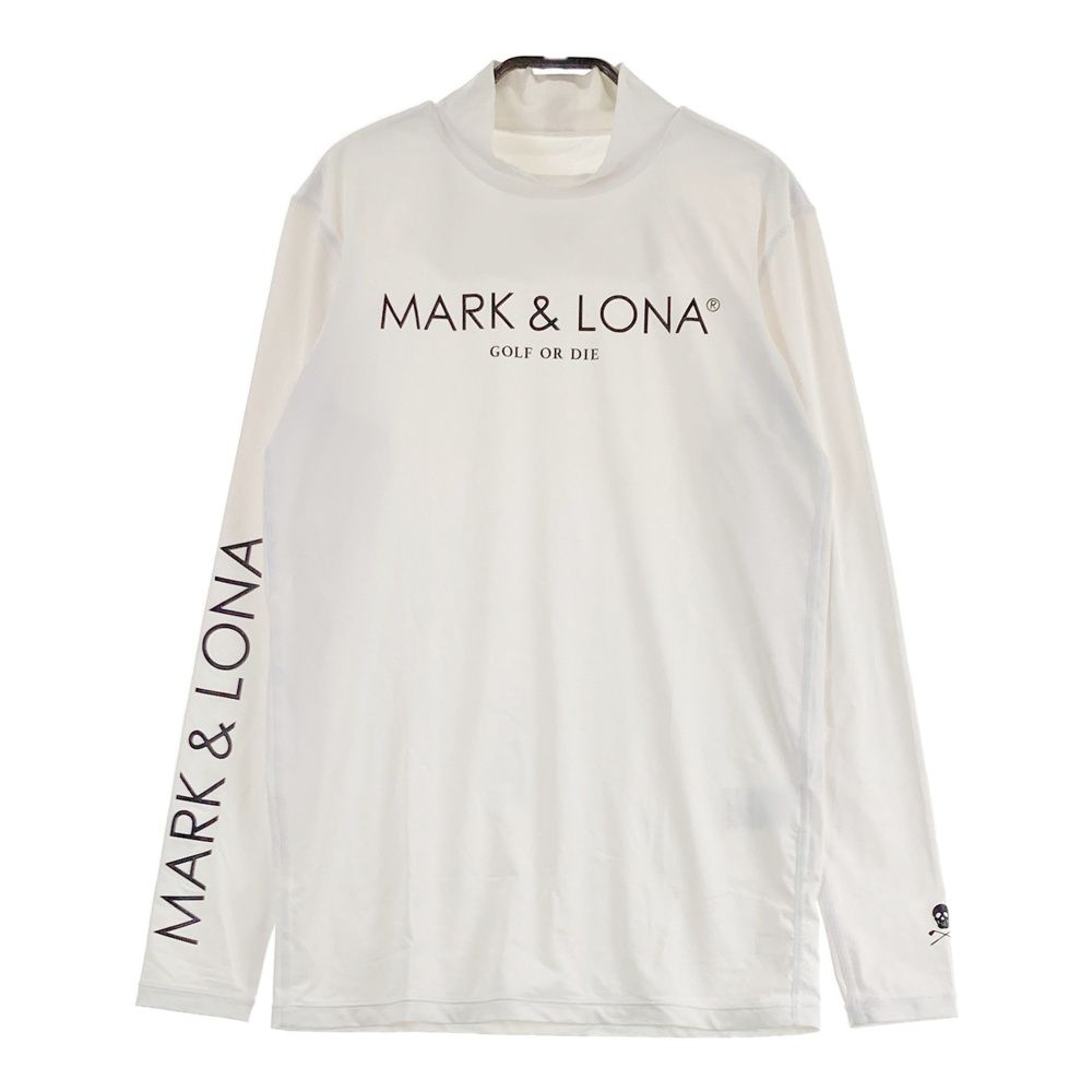 サイズ 44 MARK-LONA マークアンドロナ ハイネック長袖Tシャツ ホワイト系 240101552595 ゴルフウェア メンズ ストスト