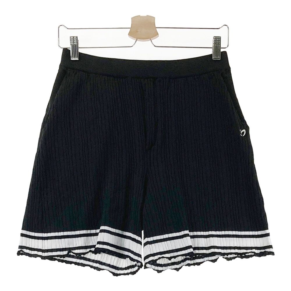 サイズ 1 MASTER BUNNY EDITION マスターバニーエディション モデル 15周年モデル ショートパンツ ニット ブラック系 ゴルフウェア レディース ストスト