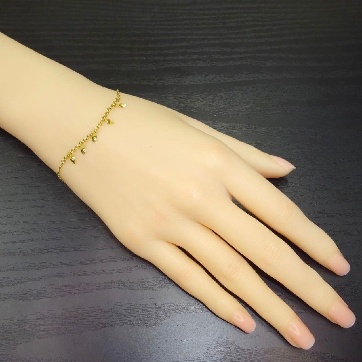 18金 K18 ゴールド 750 ジュエリーマキ デザイン ブレスレット18cm 18金 K18 ゴールド GOLD 750 ジュエリーマキ デザイン ブレスレット 約