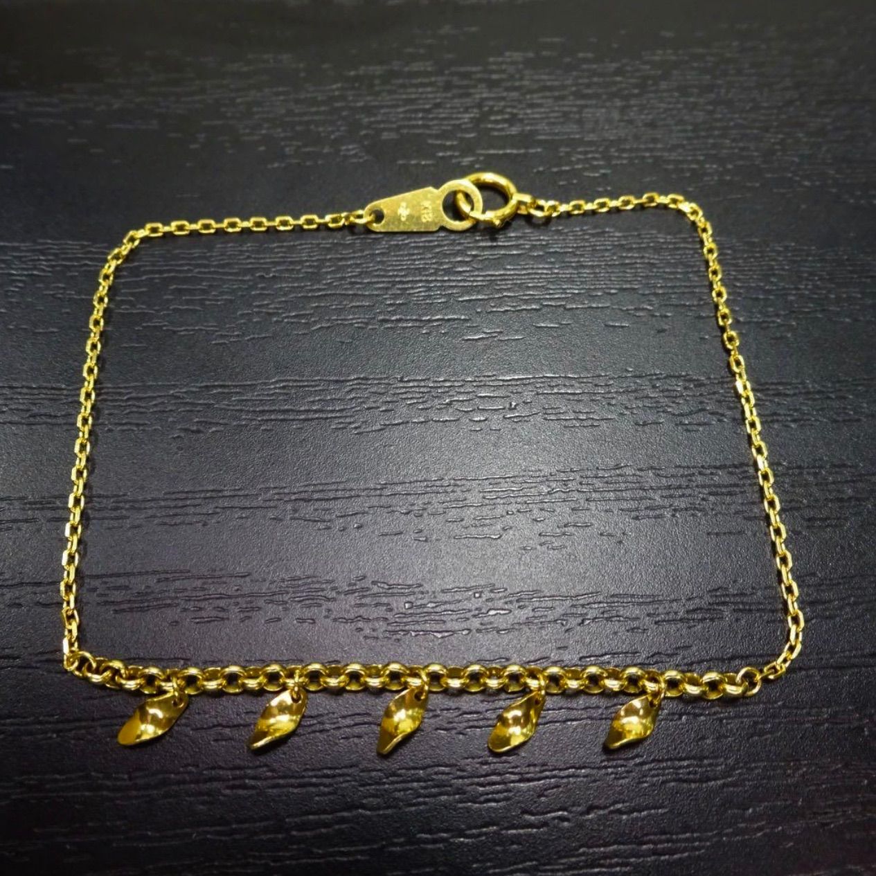 18金 K18 ゴールド 750 ジュエリーマキ デザイン ブレスレット18cm 18金 K18 ゴールド GOLD 750 ジュエリーマキ デザイン ブレスレット 約