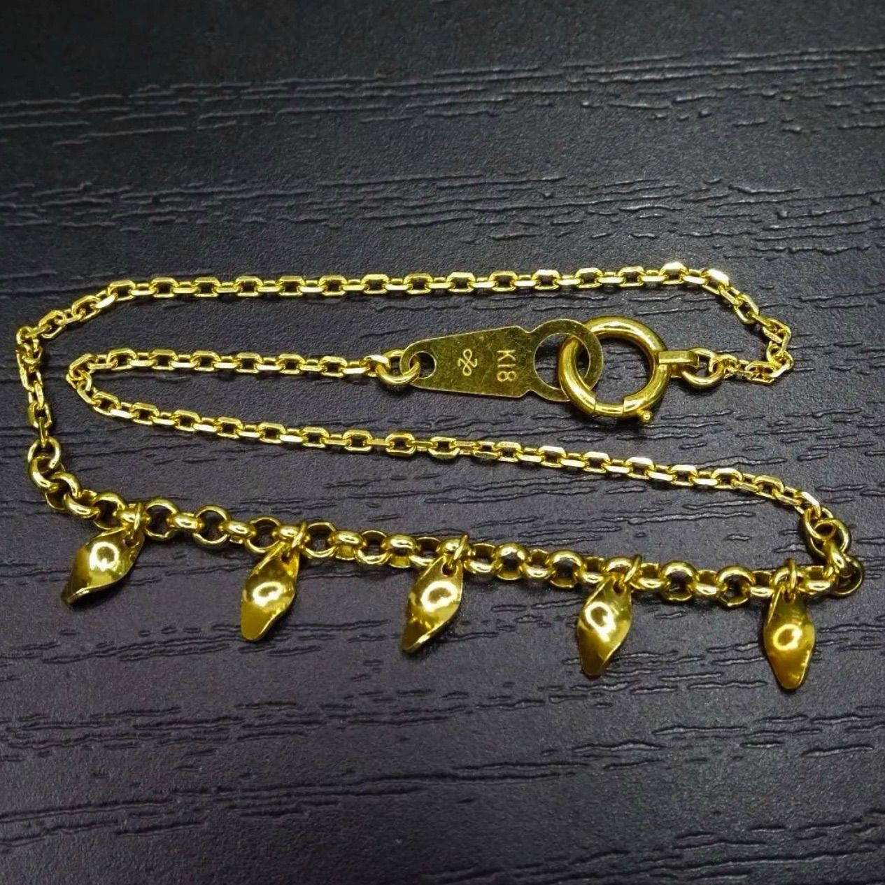 18金 K18 ゴールド GOLD 750 ジュエリーマキ デザイン ブレスレット 約