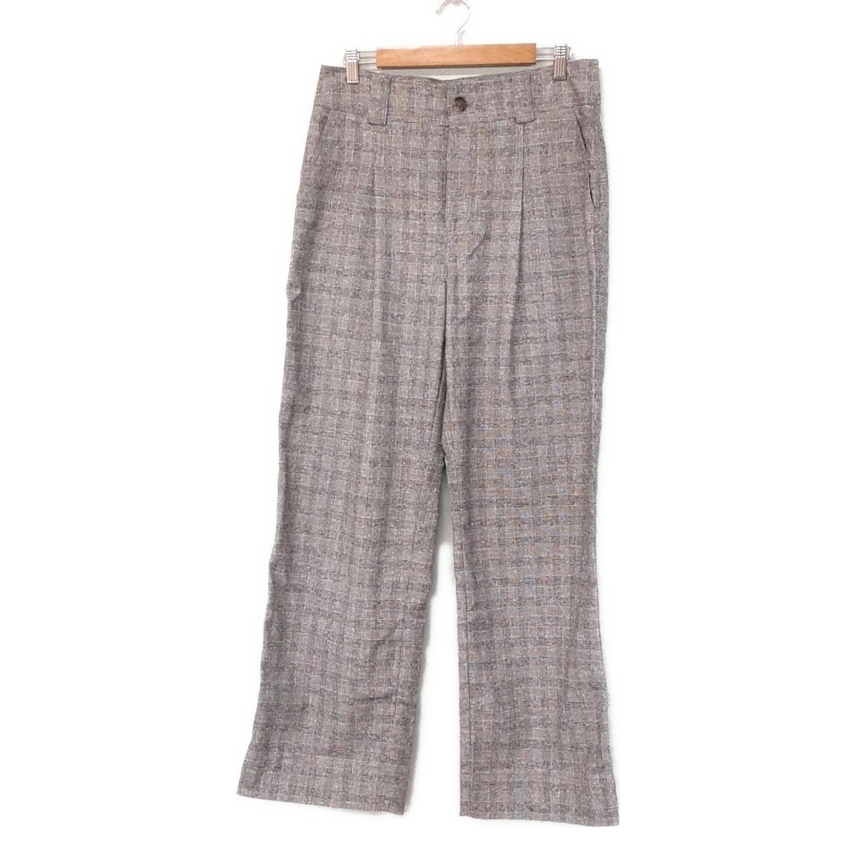 GANNI ガニー パンツ サイズ40 M レディース - 黒×白 フルレングス