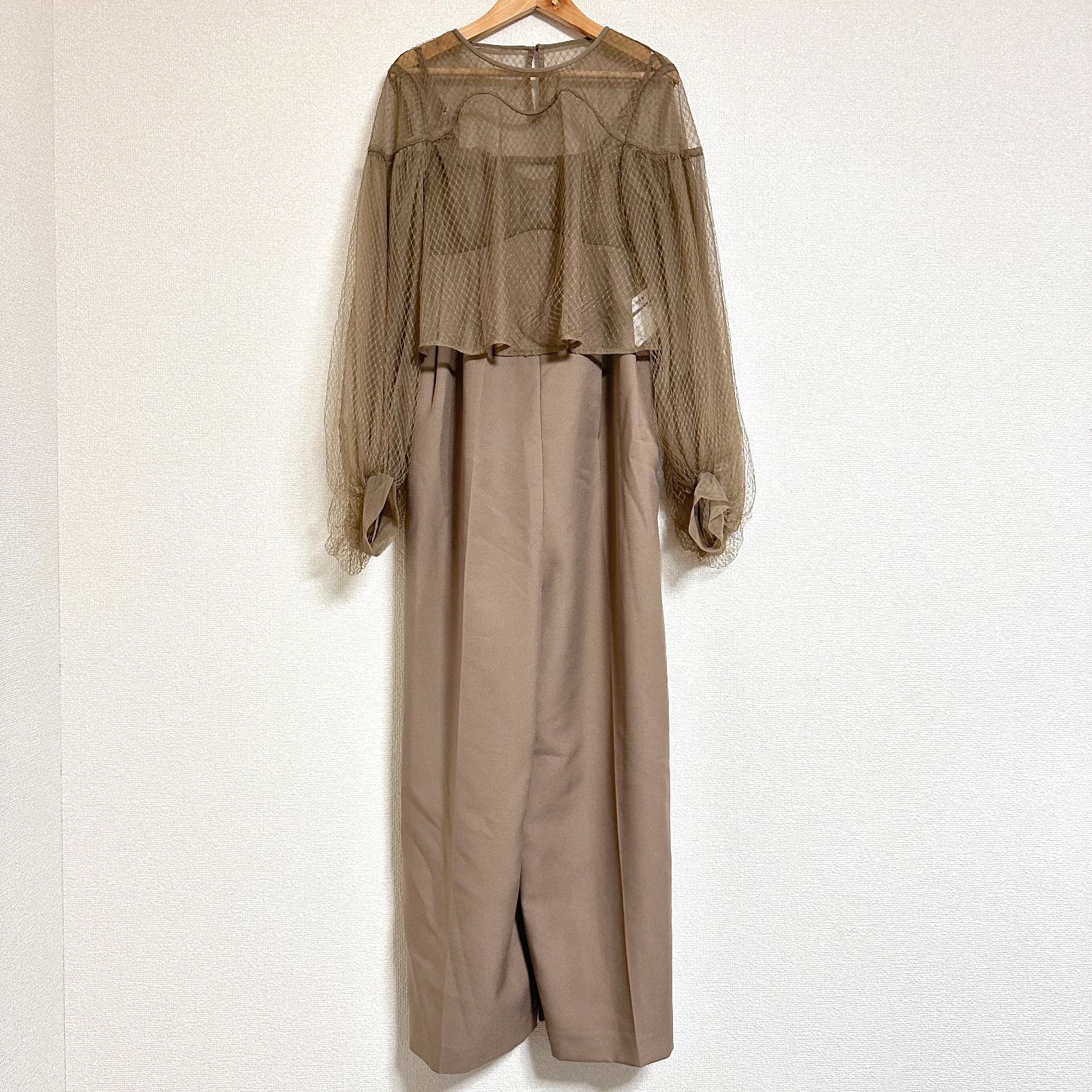訳あり美品 AMERI NET TULLE TOP LAYERED ROMPERS チュールトップ 