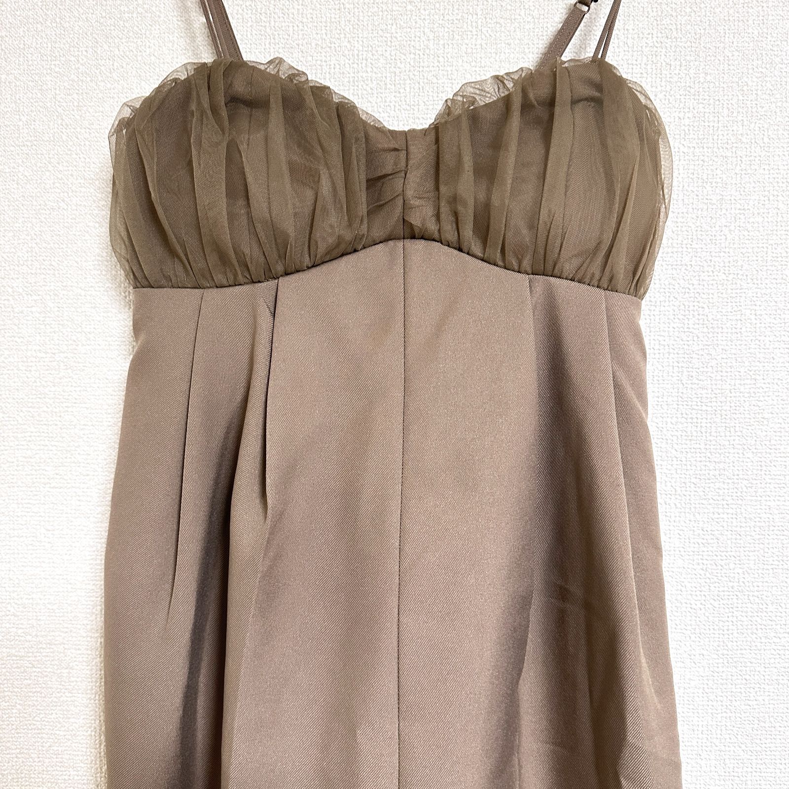 美品】NET TULLE TOP LAYERED ROMPERS