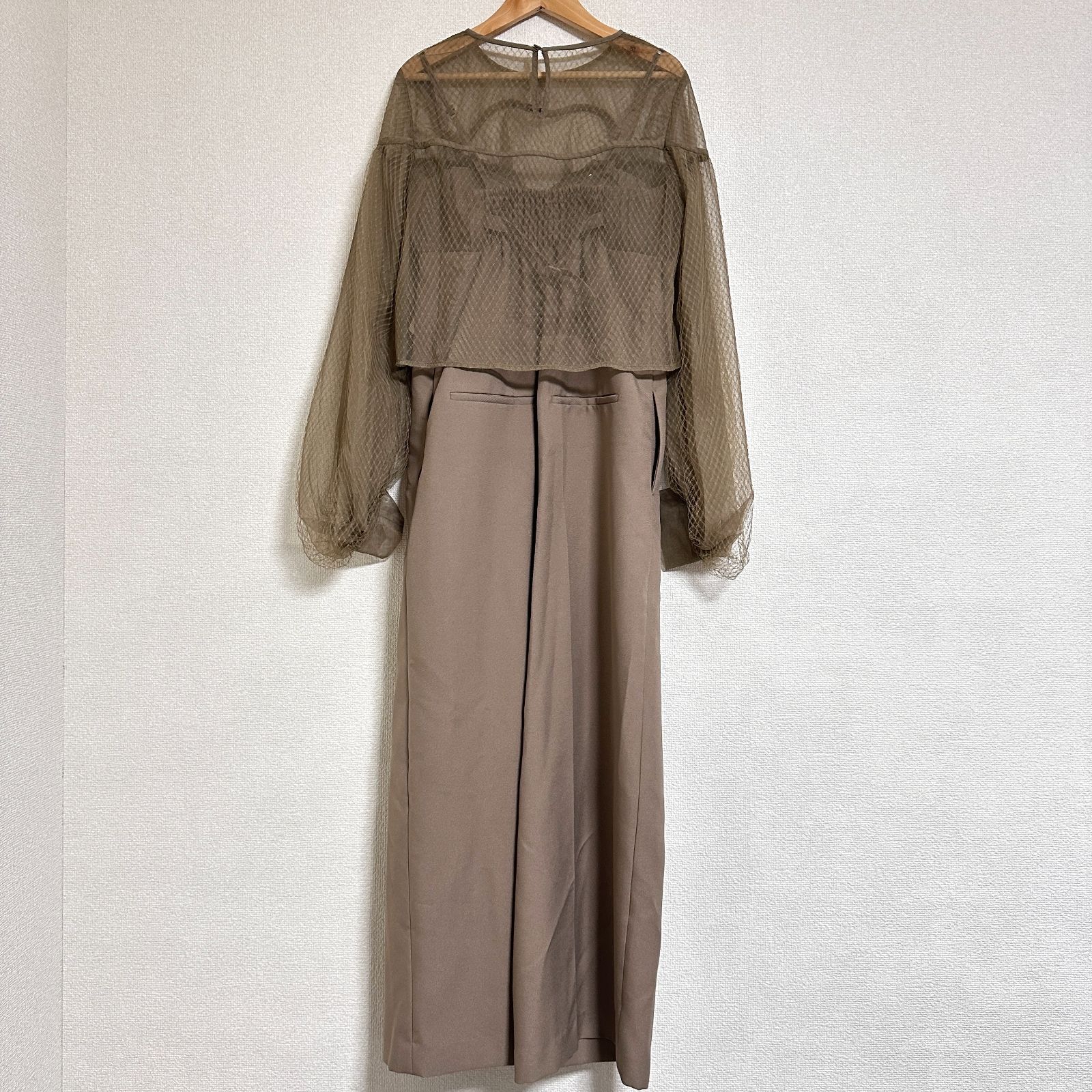 訳あり美品 AMERI NET TULLE TOP LAYERED ROMPERS チュールトップ 