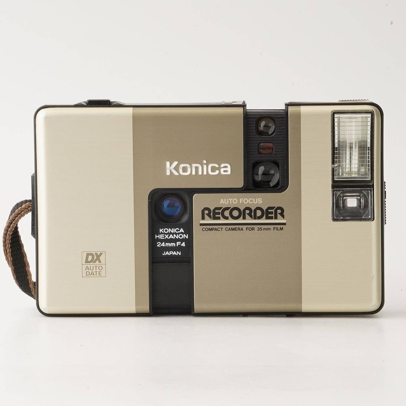 コニカ Konica Auto Focus Recorder レコーダー ゴールド Hexanon 24mm F4