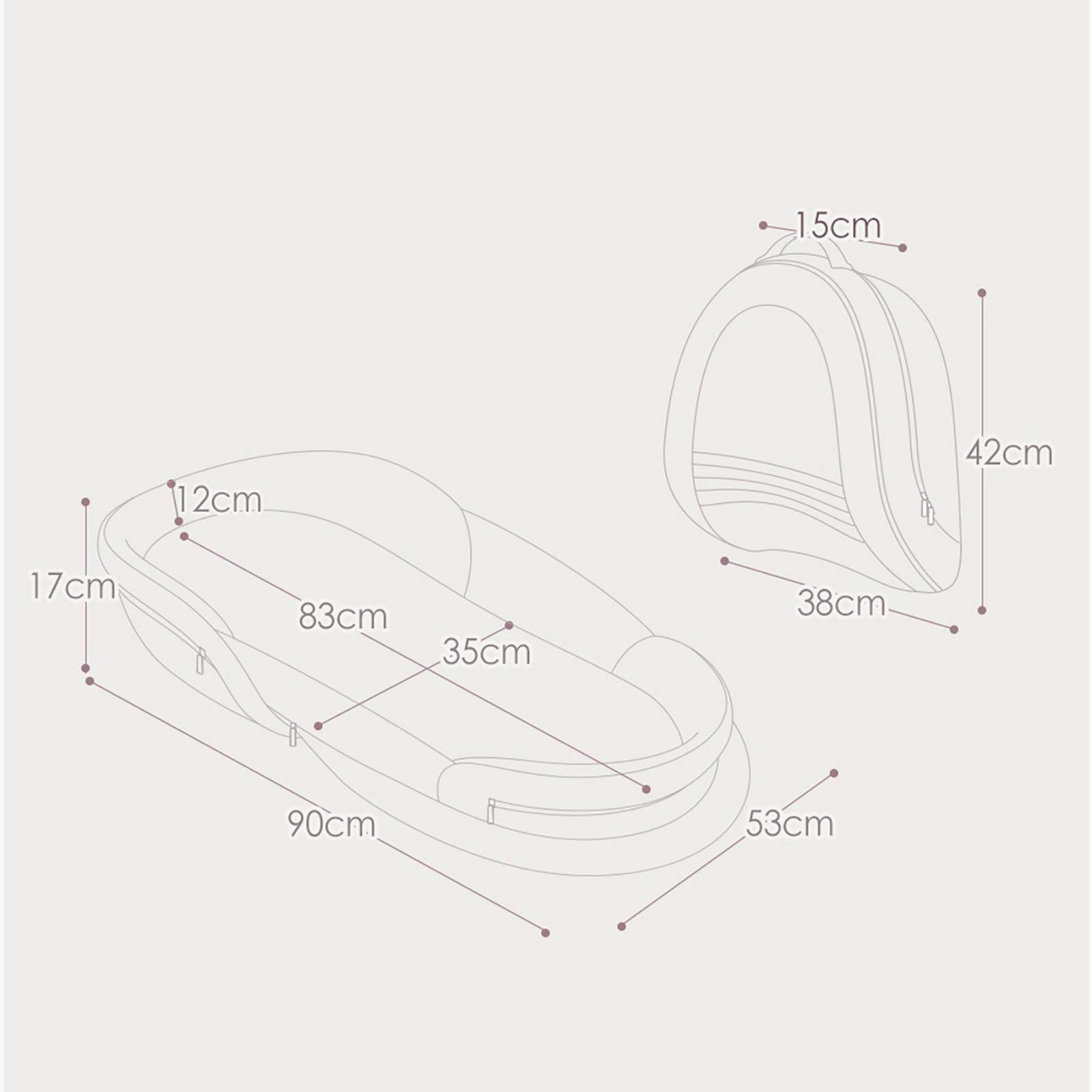 商品 ベビーアムール Bebamour ベビーベッド 折りたたみ式 ベッドインベッド 添い寝 簡易ベッド 新生児 携帯型ベビーベッド 通気性 高さ調整可 機械洗い 白