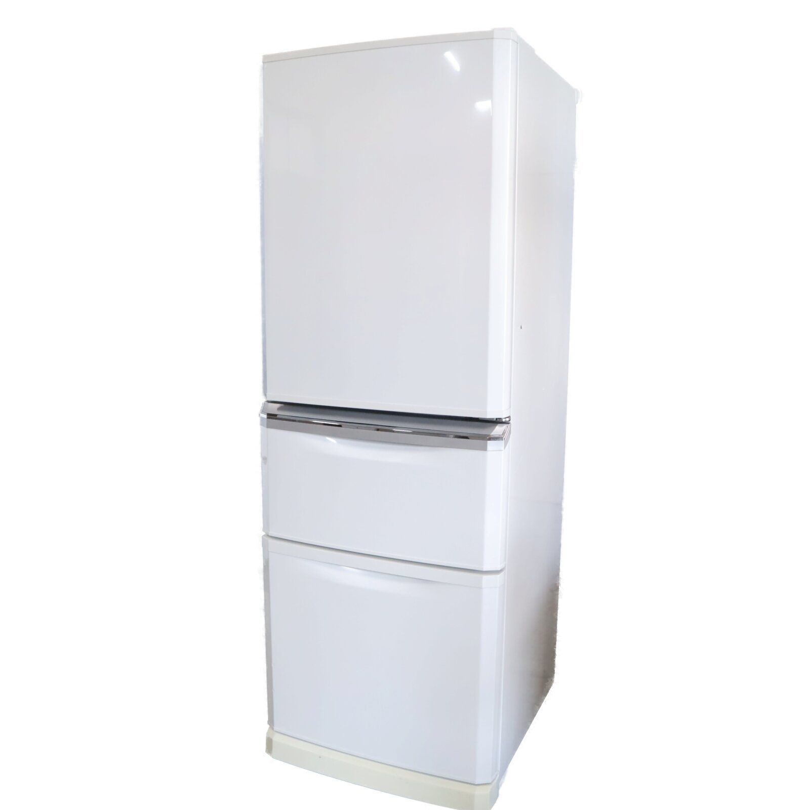 三菱 冷蔵庫 335 L 3ドア 右開き パールホワイト MR C 34 X W フリーアクセスデザイン ビッグフリーザー 大容量 省エネ 自動製氷 静音 コンパクト設計 Cシリーズ B 89