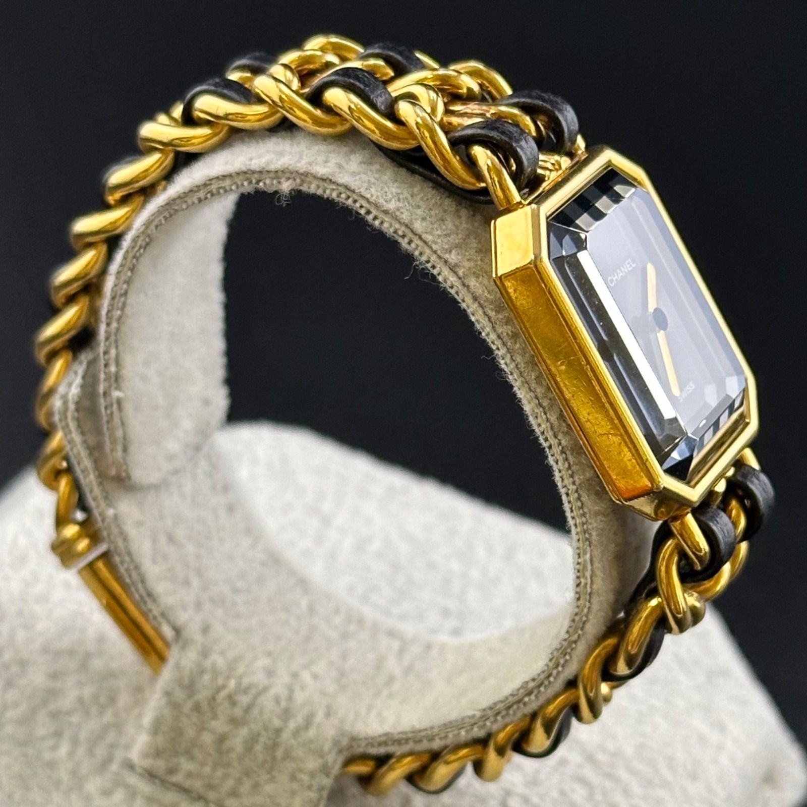 稼働 シャネル プルミエール Lサイズ 時計 レディース クォーツ