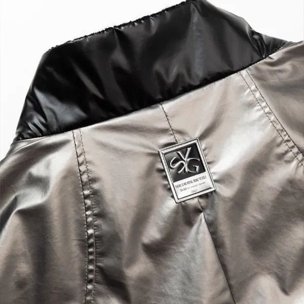 キャロウェイ ダブルジップ ジャケット 裏起毛 ブラック 総柄 Mサイズ