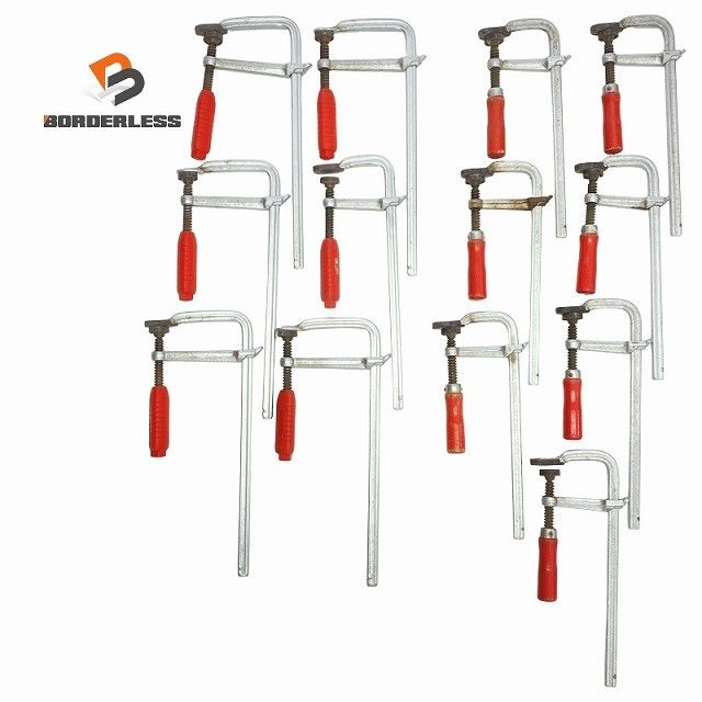 品13本セット BAKUMA バクマ ワンタッチパワークランプ 250 80 300 120 F型クランプ Fクランプ 木工クランプ115796