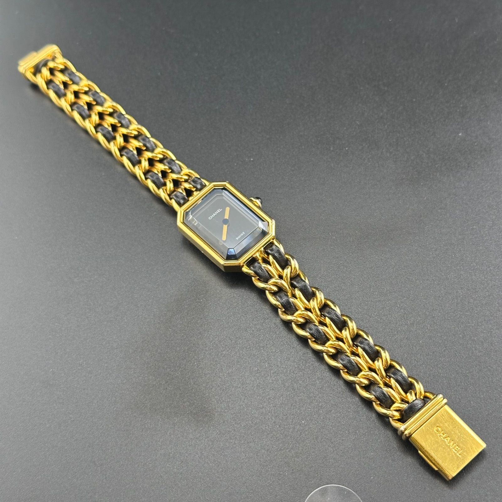  稼働 シャネル プルミエール Lサイズ 時計 レディース クォーツ 腕時計(クォーツ) 腕時計(アナログ)