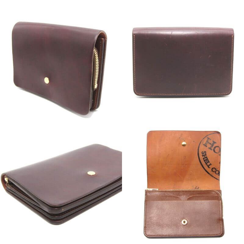 forme フォルメ ミニ財布 flp-21 コードバン Hand Wallet Cordovan ハンドウォレット バーガンディ 28010478
