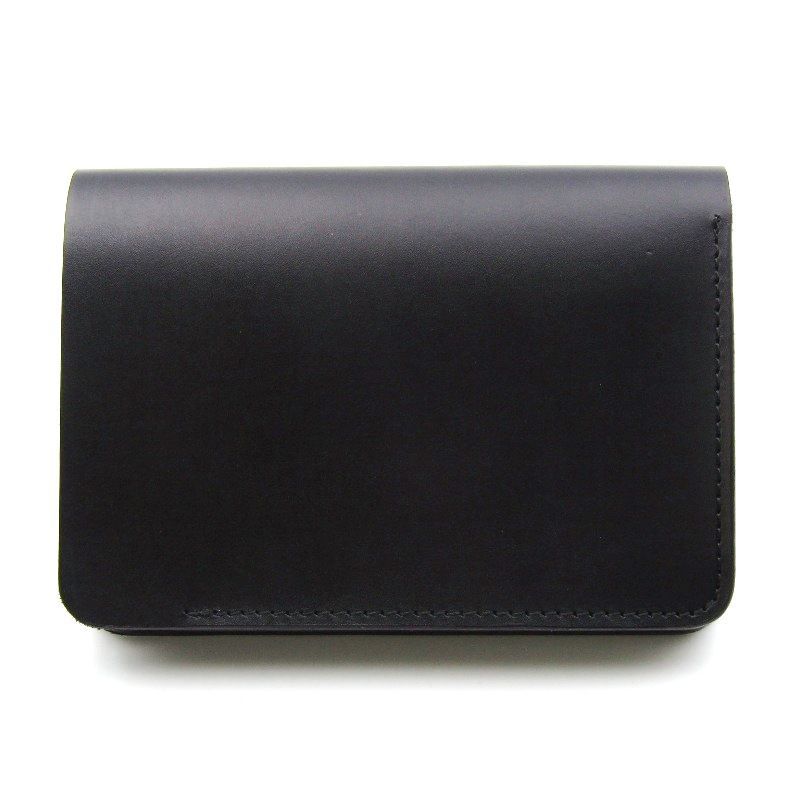 forme フォルメ ショートウォレット ILCEA×DOUBLE flp-26 イルチア社 ボックスカーフ 二つ折り ブラック ブラウン 24005446