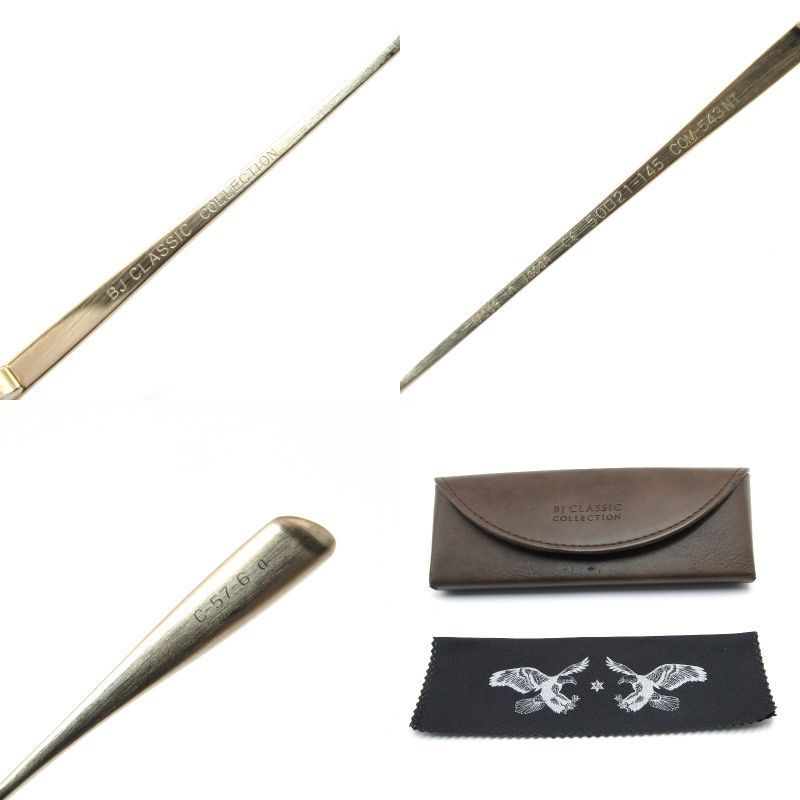 BJ CLASSIC COLLECTION BJクラシック メガネフレーム COM-543NT 度入り  