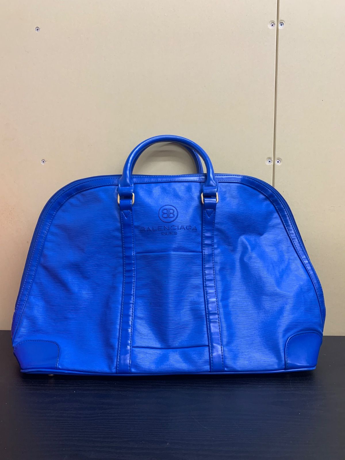 バレンシアガ ボストンバッグ ダンロップ コラボ レザー