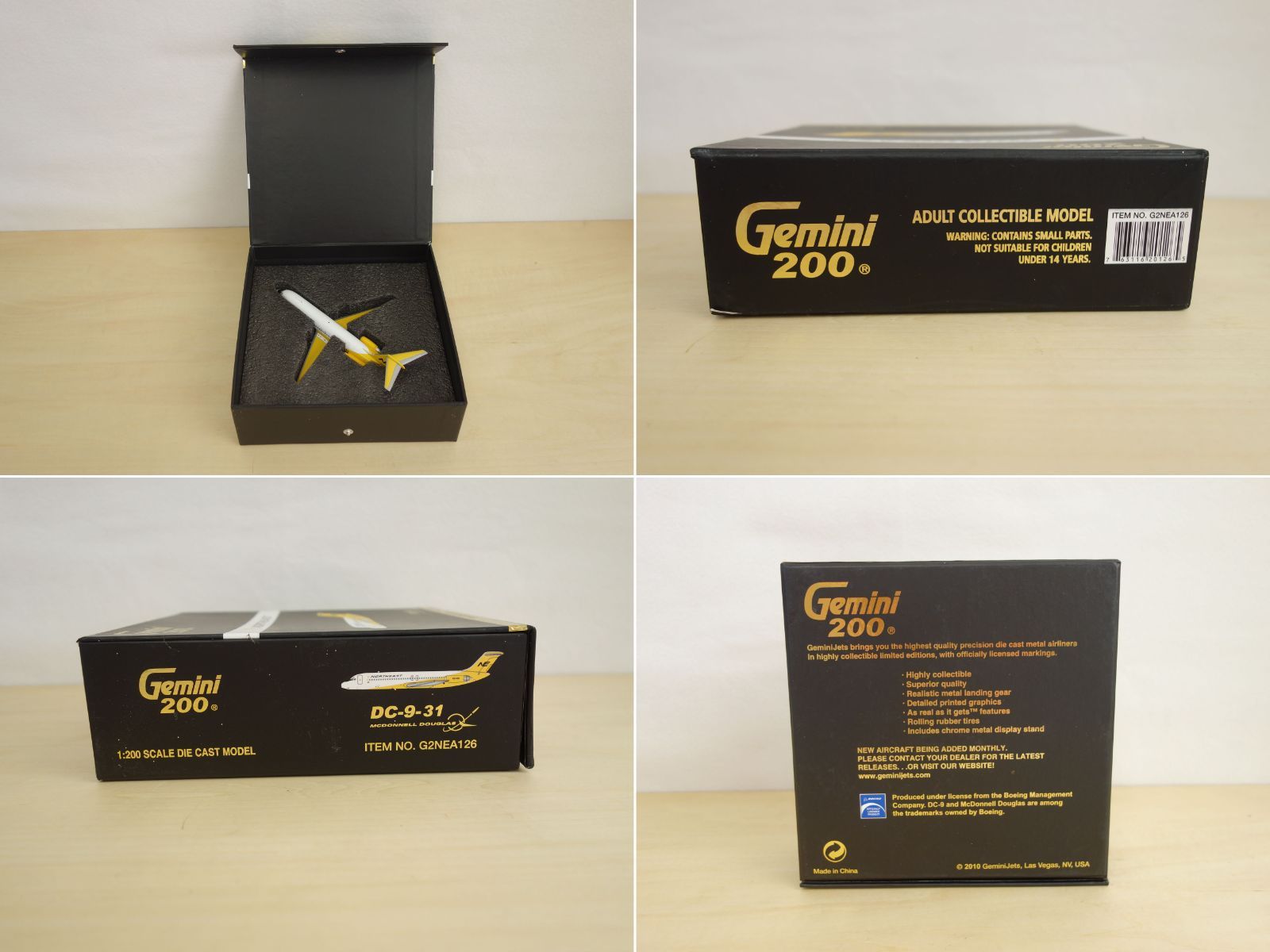 M 飛行機 航空機 旅客機 模型 ジェミニ Gemini 200 ノースイースト航空 マクドネル ダグラス DC 9 31 イエローバード 1 200スケール N 974 NE 38895