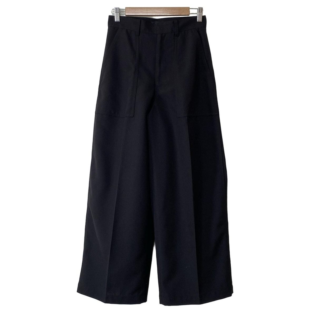 YLEVE イレーヴ パンツ サイズ1 S レディース - 黒 フルレングス