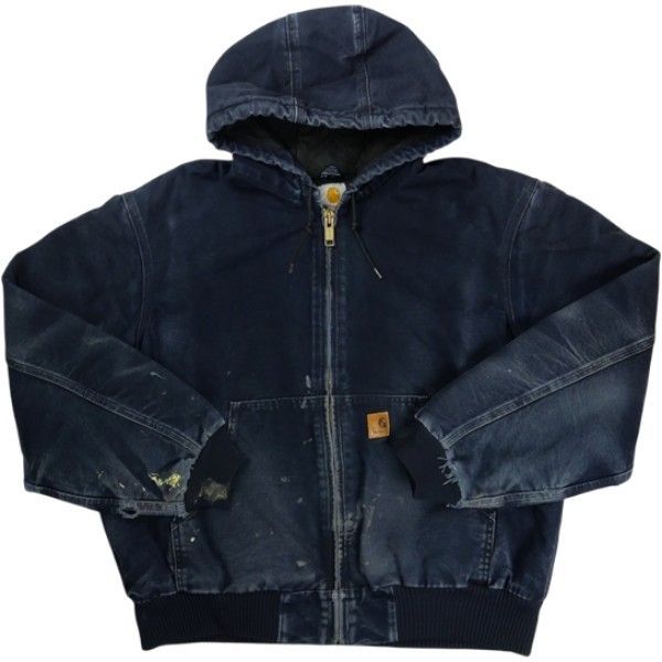 Size L VINTAGE ヴィンテージ Carhartt カーハート Active Jacket Feded Navy アクティブジャケット 紺 品-良い 20829423