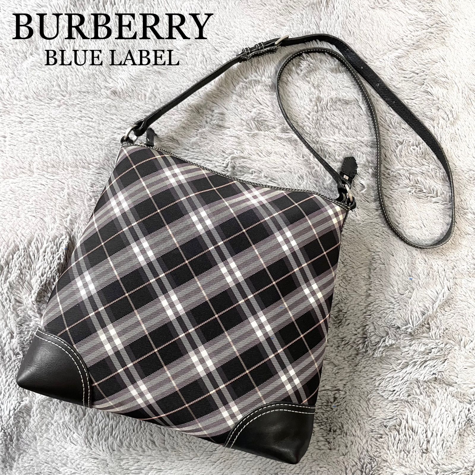 バーバリーブルーレーベル ショルダーバッグ ノバチェック A4収納 クロスボディ 斜め掛け BURBERRY BLUE LABEL