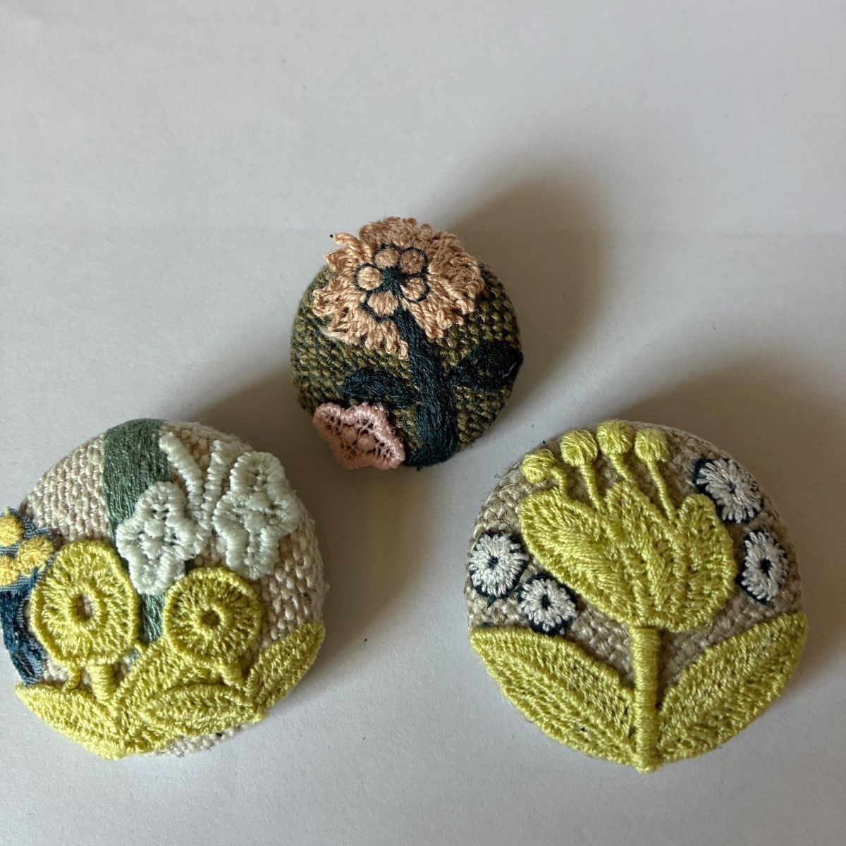 3点セットミナペルホネン刺繍生地 ミナペルホネンモチーフ ぶら下がり