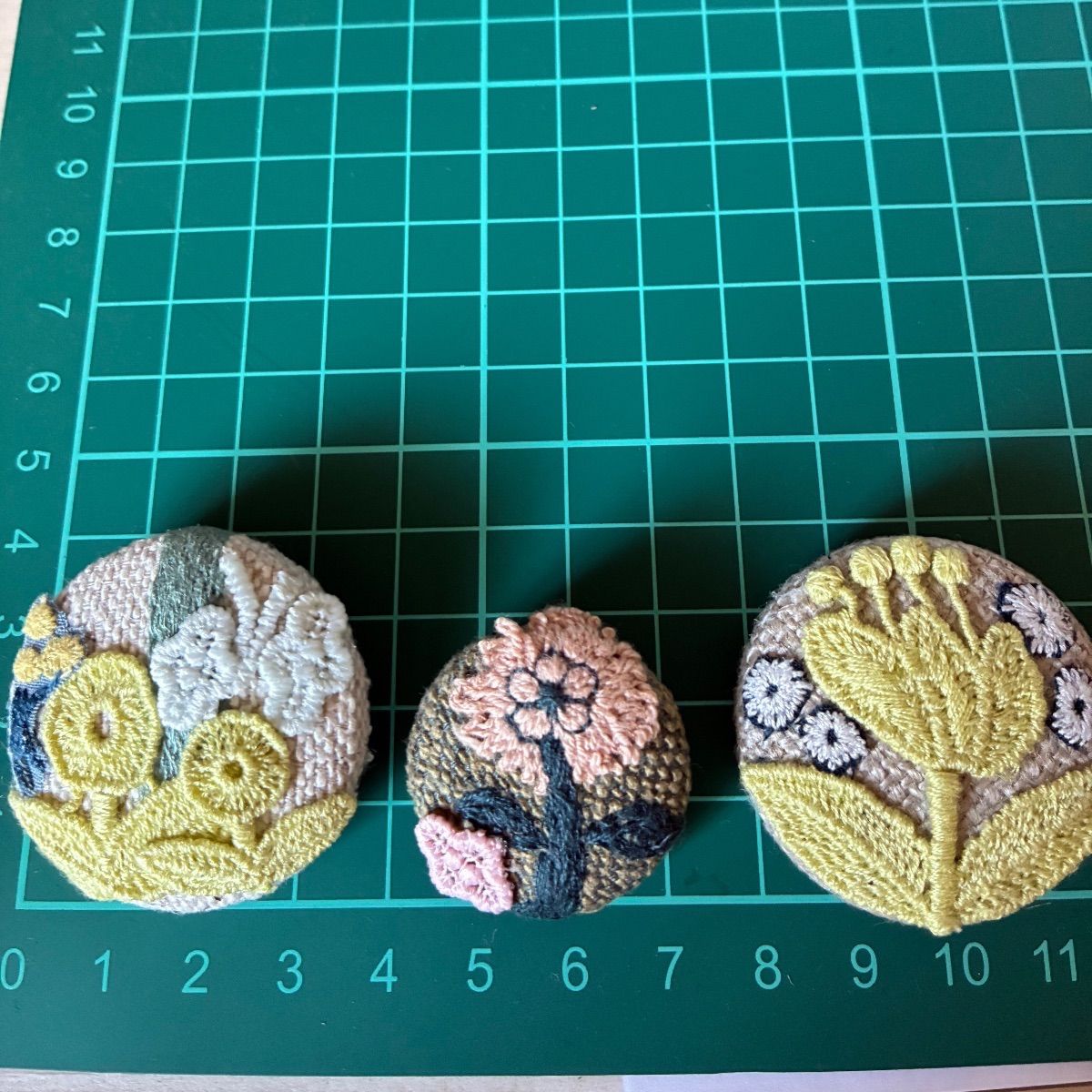 3点セットミナペルホネン刺繍生地 ミナペルホネンモチーフ ぶら下がり