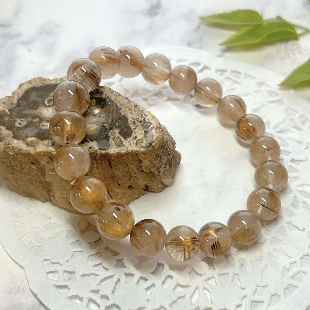 E16373 タイガールチルクォーツ 10㎜ ブレスレット 仕事 お金