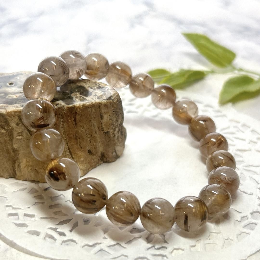 E16374 タイガールチルクォーツ 10㎜ ブレスレット 仕事 お金