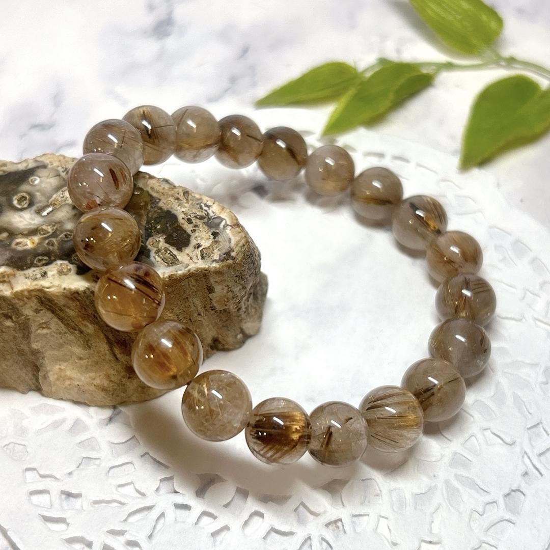  E16374 タイガールチルクォーツ 10㎜ ブレスレット 仕事 お金 文房具収納 置物 インテリア小物