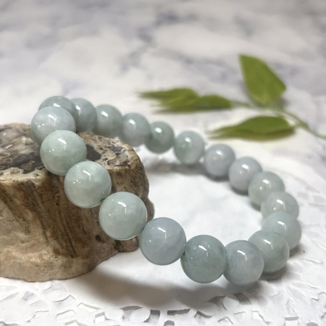  E16379 翡翠 10㎜ ブレスレット ヒスイ ジェード ジェダイド jade bracelet 天然石 食卓小物 置物 インテリア小物