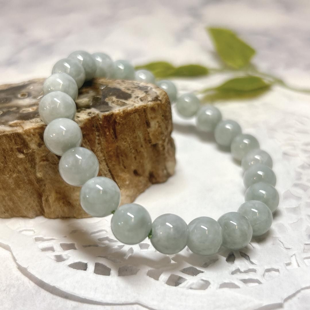  E16380 翡翠 8㎜ ブレスレット ヒスイ ジェード ジェダイド jade bracelet 天然石 ミニ装飾品 置物 インテリア小物