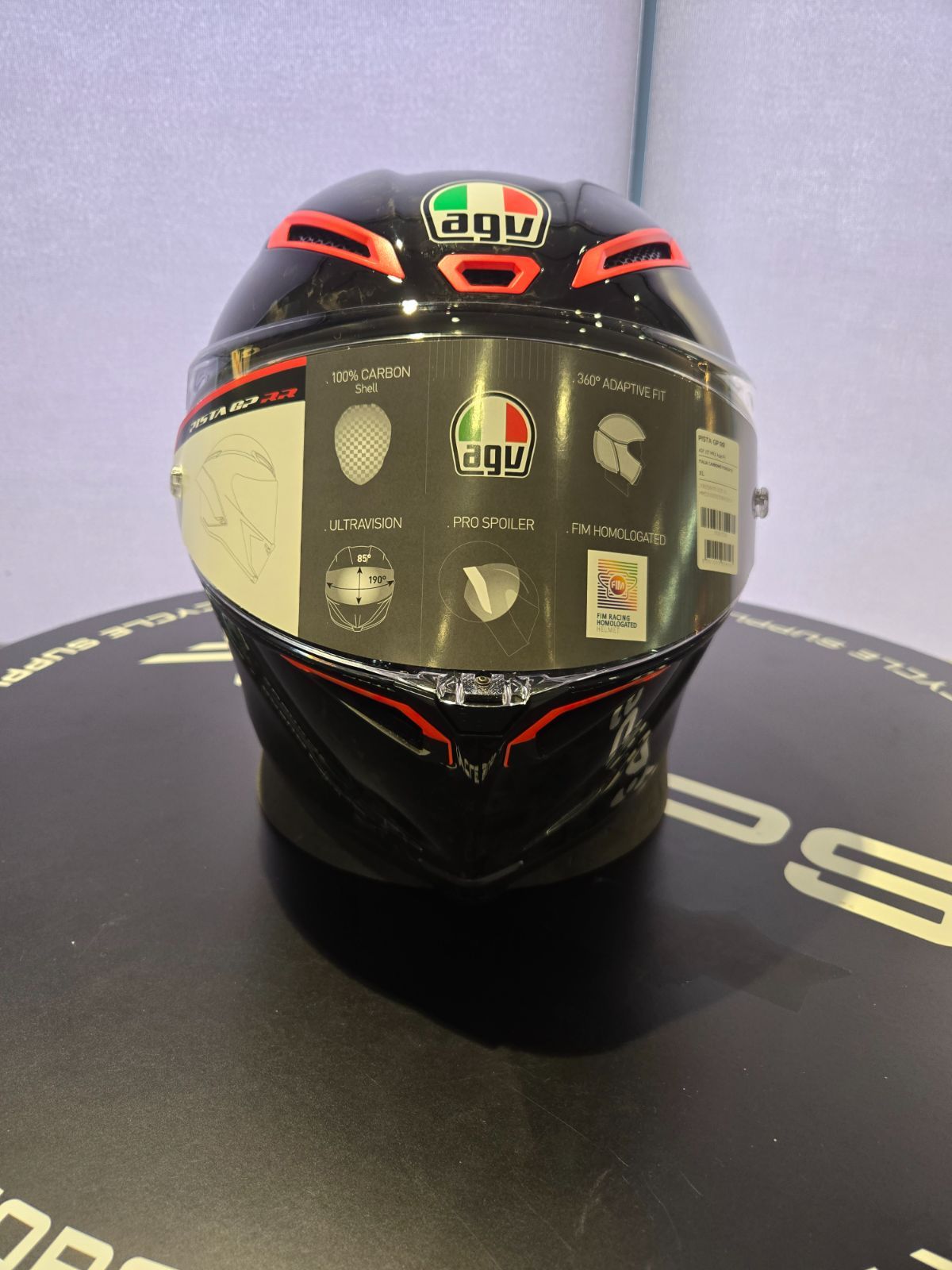 AGV PISTA GP RR フォージドカーボン RED XL 外箱損